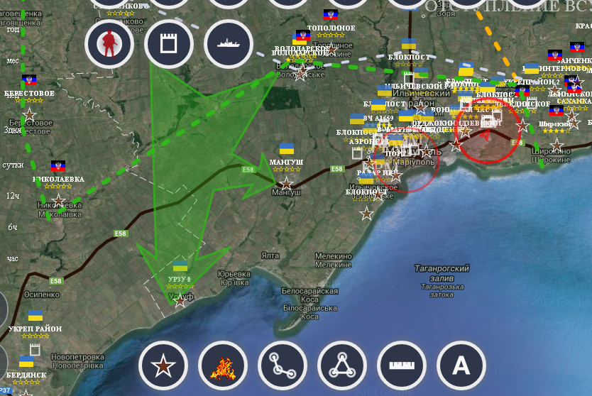 Militarymaps карта боевых